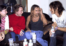 with Roy, Iggy Pop and Dad - Photograph by Bob Gruen