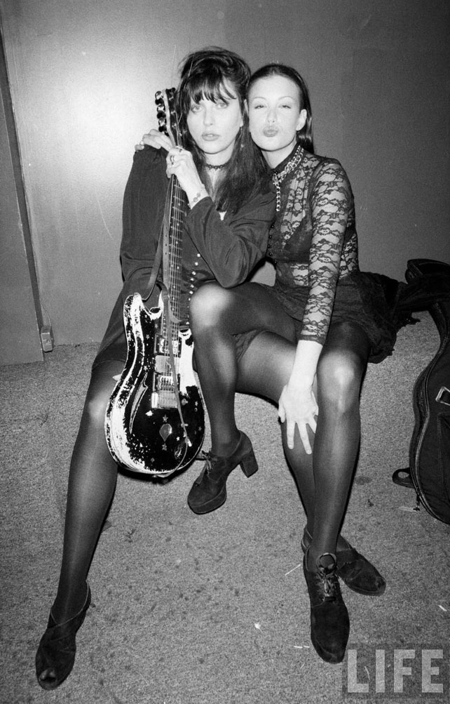 with mom - Bebe Buell