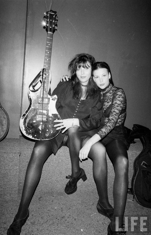 with mom - Bebe Buell