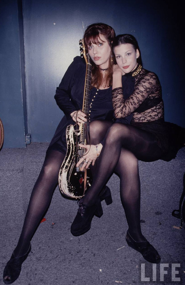 with mom - Bebe Buell