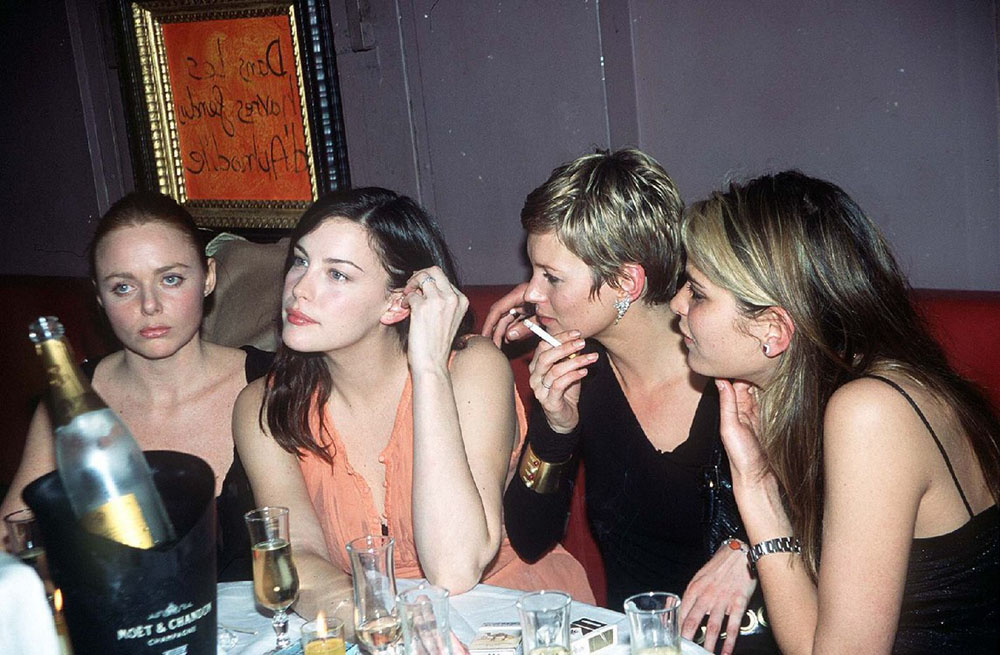 With Stella McCartney, Kate Moss and Frankie Rayder