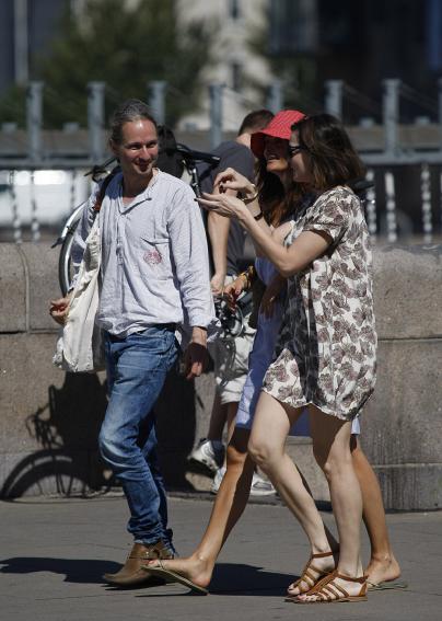 with Helena Christensen