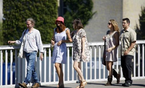 with Helena Christensen and sister Chelsea Tyler