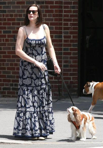 with her dog Neal