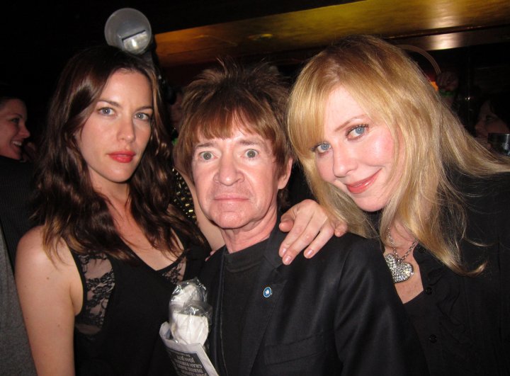 with Rodney Bingenheimer and mom Bebe Buell