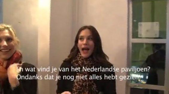 visiting the Dutch pavilion