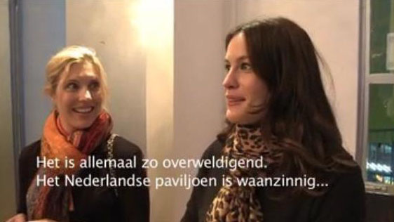 visiting the Dutch pavilion