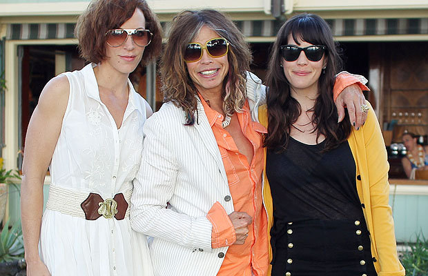 with Erin Brady and dad Steven Tyler