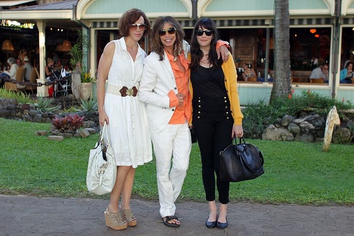 with Erin Brady and dad Steven Tyler