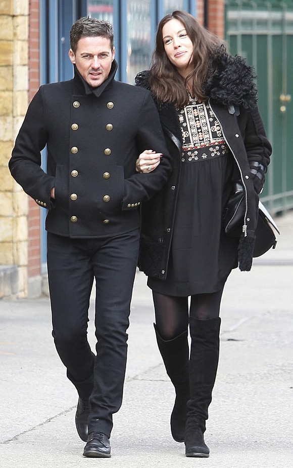 with fiance David Gardner