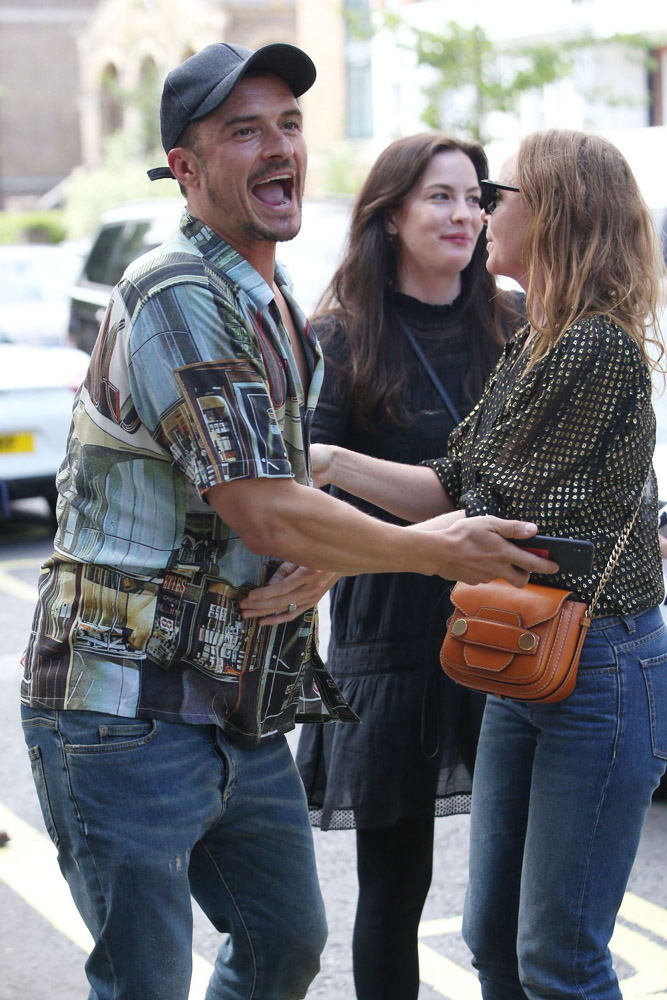 with Orlando Bloom and Stella McCartney