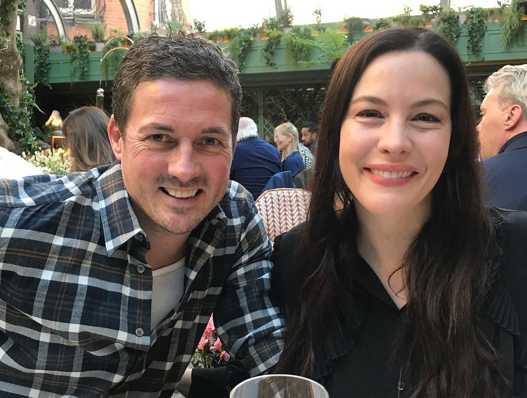 with fiance David Gardner, from Bebe Buell's Instagram
