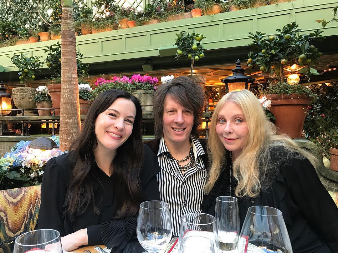 with Jim Wallerstein and mom Bebe Buell, from Bebe Buell's Instagram
