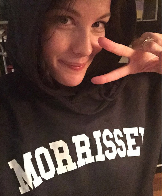 "Totally nerdy morrissey hoody fan selfie !!! #morrissey @madisonsquaregarden #nowmyheartisfull thank you !!!!!"