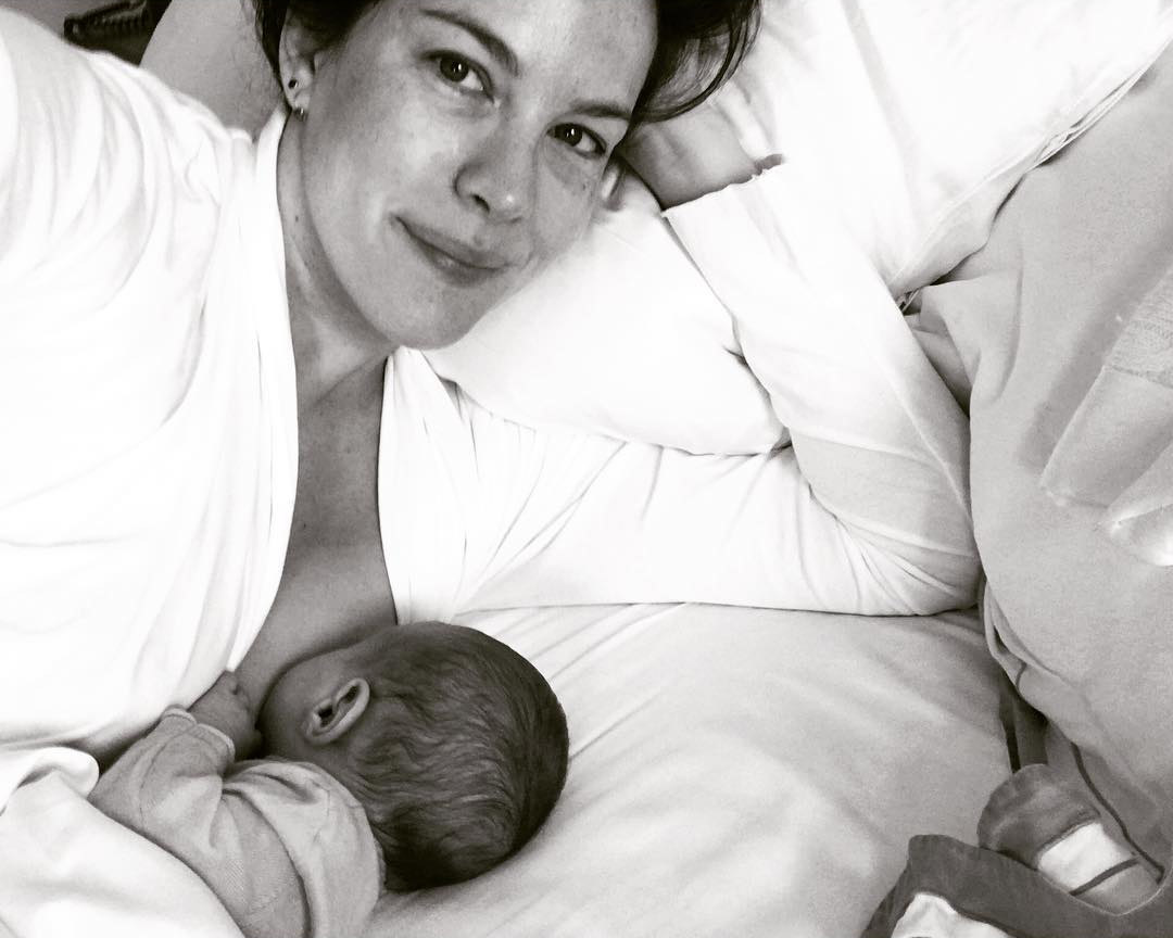 "Sunday morning snuggles with my baby girl. So grateful for this precious gift"