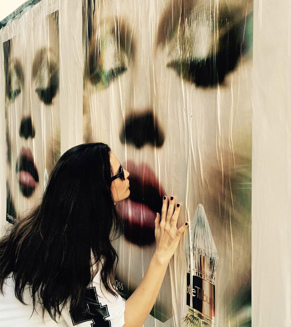 "nyc kisses @katemossagency @ctilburymakeup"