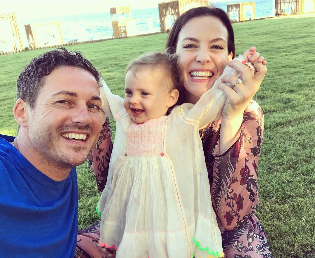 "Happy Happy 1st Birthday to our beautiful baby girl, Lula Rose", from David Gardner's Instagram