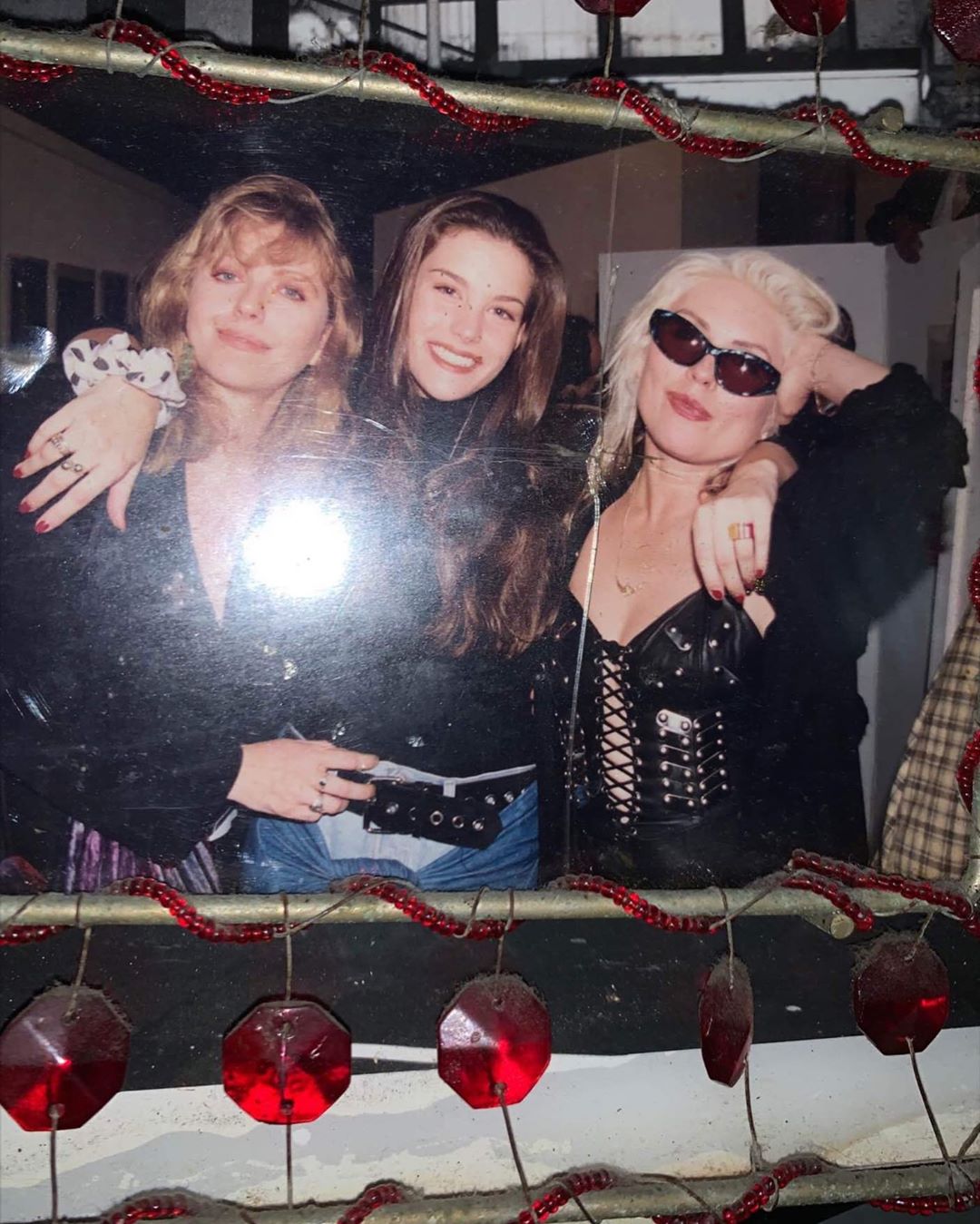 with mom Bebe Buell and Debbie Harry, NYC 1991, from Bebe Buell's Instagram