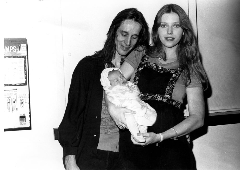 Mom Bebe, Todd Rundgren and little Liv - at age 3 days!