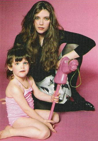 with mom - Bebe Buell