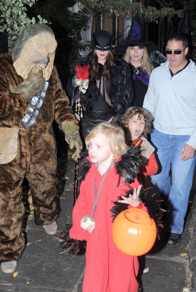 with Chewbacca aka Rene Lopez and his son