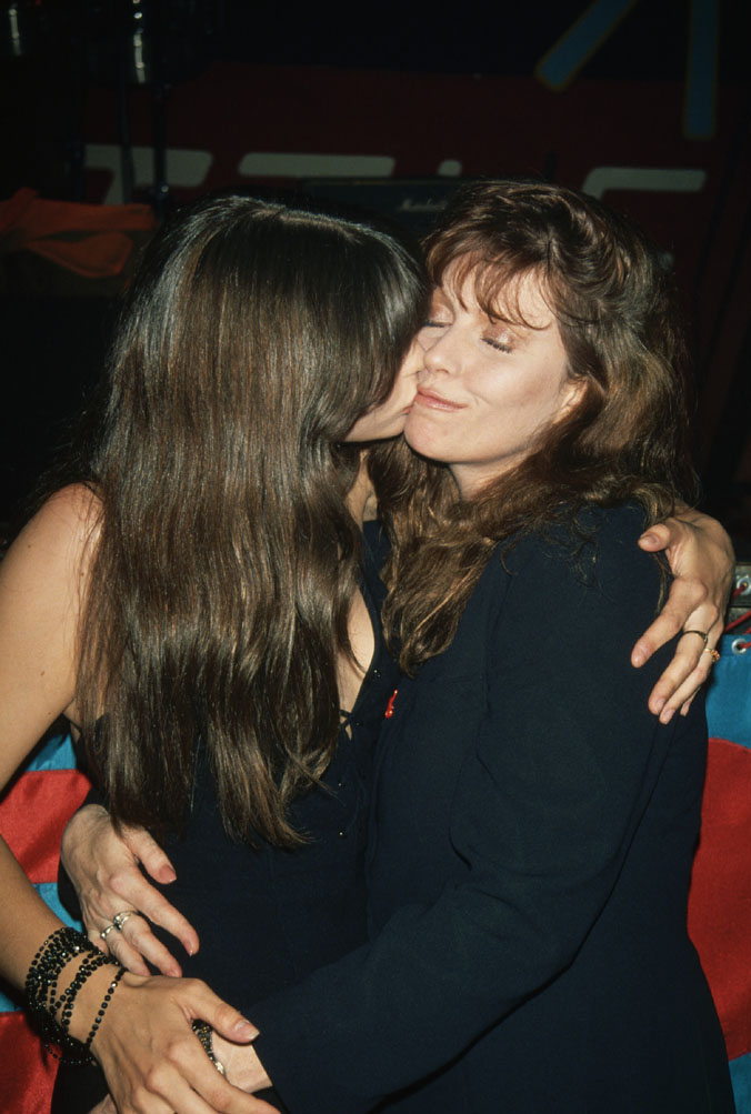 with mom - Bebe Buell, at Liv's 16th Birthday