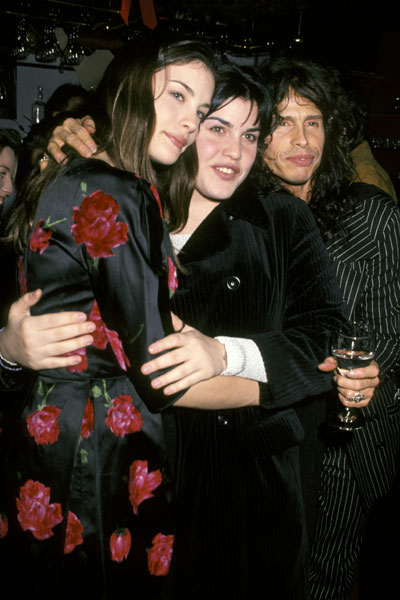 with sister Mia and dad Steven