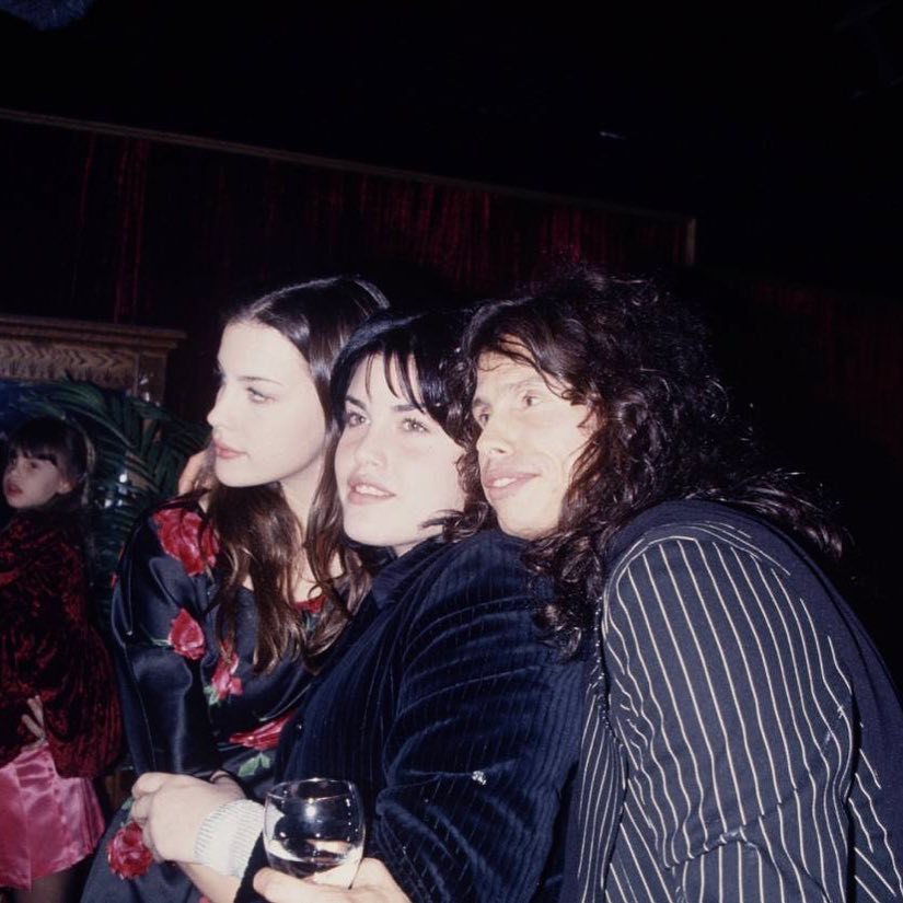 with sister Mia and dad Steven Tyler