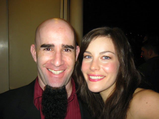 with Scott Ian - at sister Mia Tyler's wedding, Sacramento, February 7th 2004