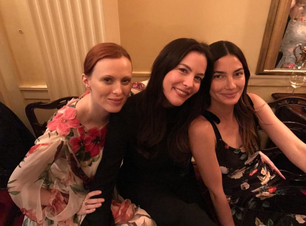 with Karen Elson and Lily Aldridge - from Lily Aldridge Instagram