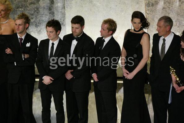 with LOTR cast the crew - after winning Best Picture award at the Oscars 2004