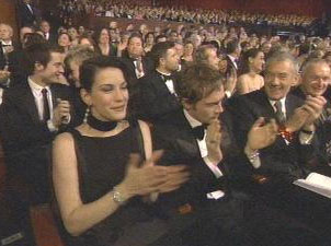 with husband Royston Langdon - at Oscars 2004