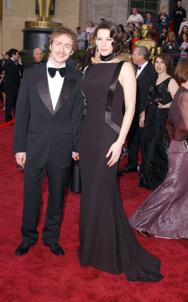 with husband Royston Langdon - at Oscars 2004