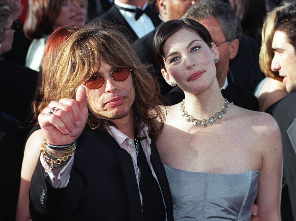with dad Steven Tyler - at Oscars 1999