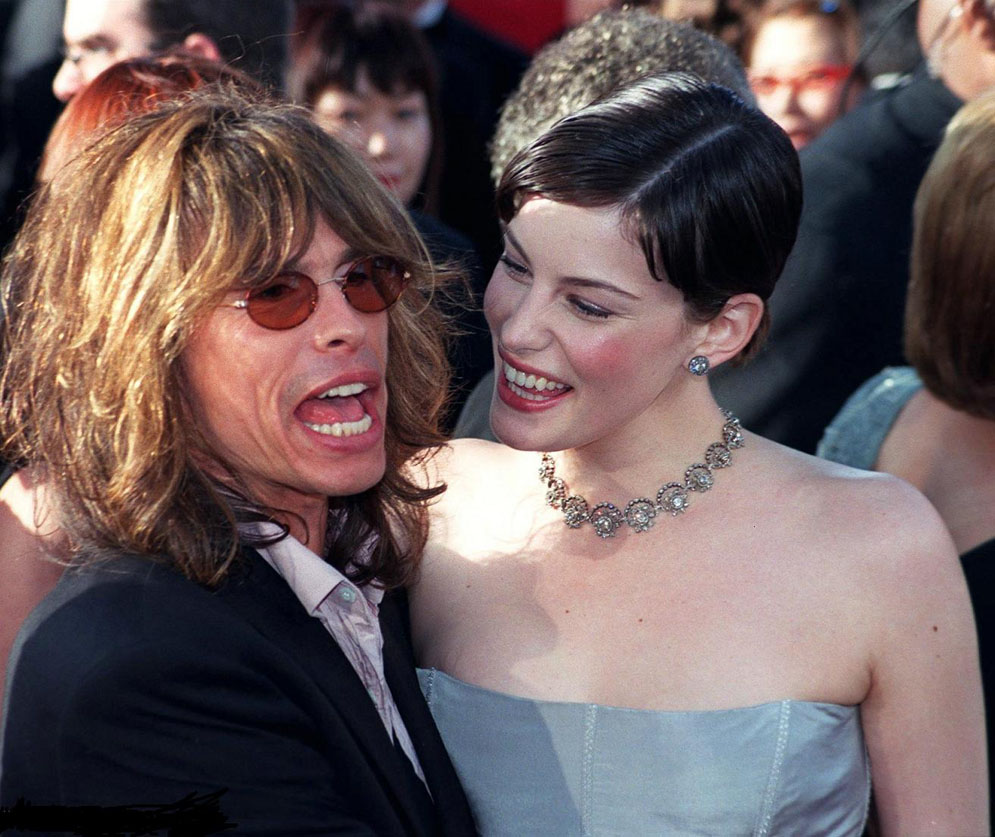 with dad Steven Tyler - at Oscars 1999