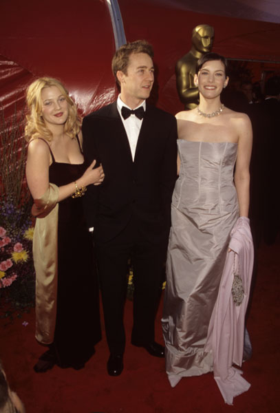 with Drew Barrymore and Edwart Norton