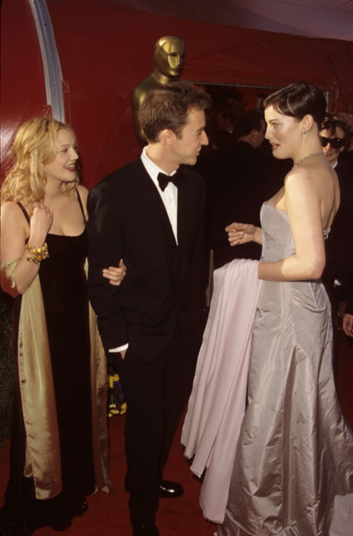 with Drew Barrymore and Edwart Norton