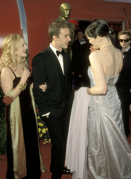with Drew Barrymore and Edwart Norton