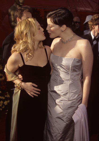 with Drew Barrymore - at Oscars 1999