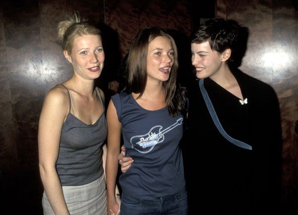 with Gwyneth Paltrow and Kate Moss