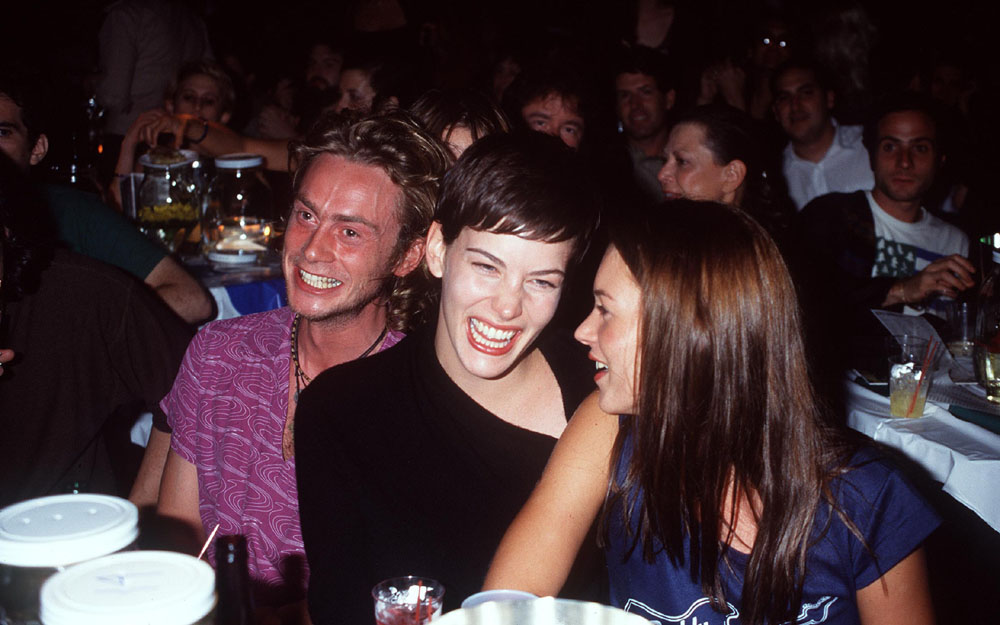 with boyfriend Royston Langdon and Kate Moss