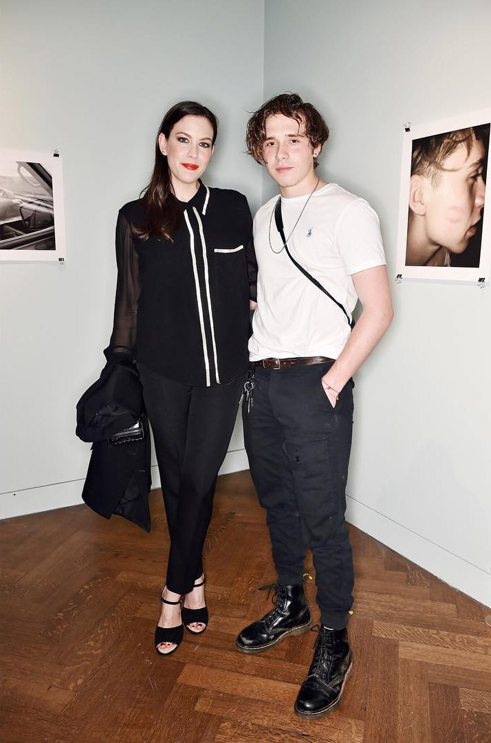 with Brooklyn Beckham