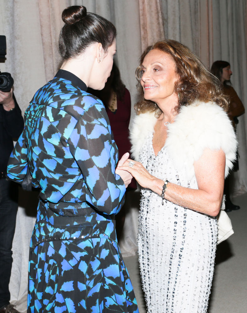 with Diane von Furstenberg