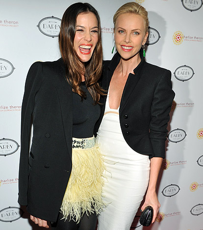 with Charlize Theron