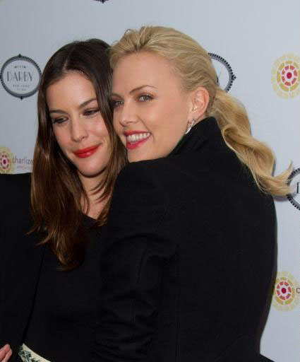 with Charlize Theron