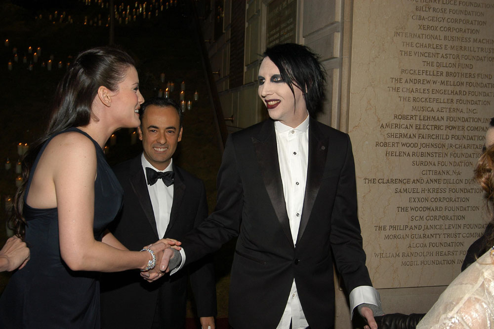 with Francisco Costa and Marilyn Manson