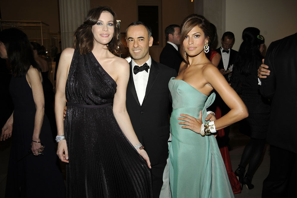 with Francisco Costa and Eva Mendes