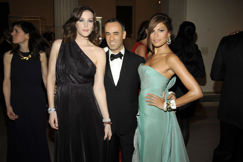 with Francisco Costa and Eva Mendes