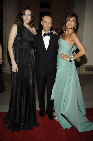 with Francisco Costa and Eva Mendes