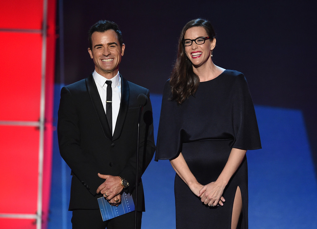 with Justin Theroux - presenting best Sci-Fi/Horror Movie award